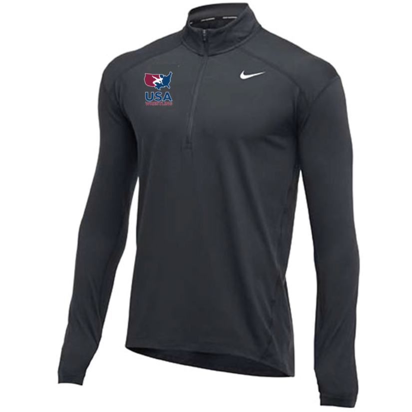Nike USA Wrestling Dri-Fit 1/2 Zip (Black)