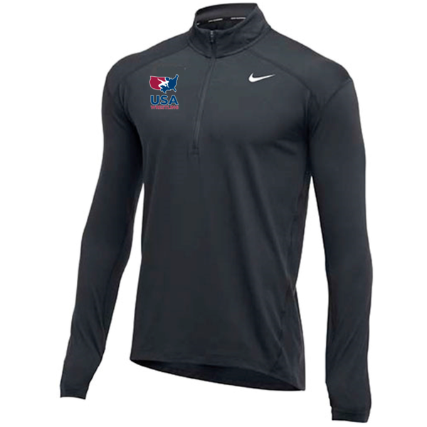 Nike USA Wrestling Dri-Fit 1/2 Zip (Black) - Blue Chip Wrestling