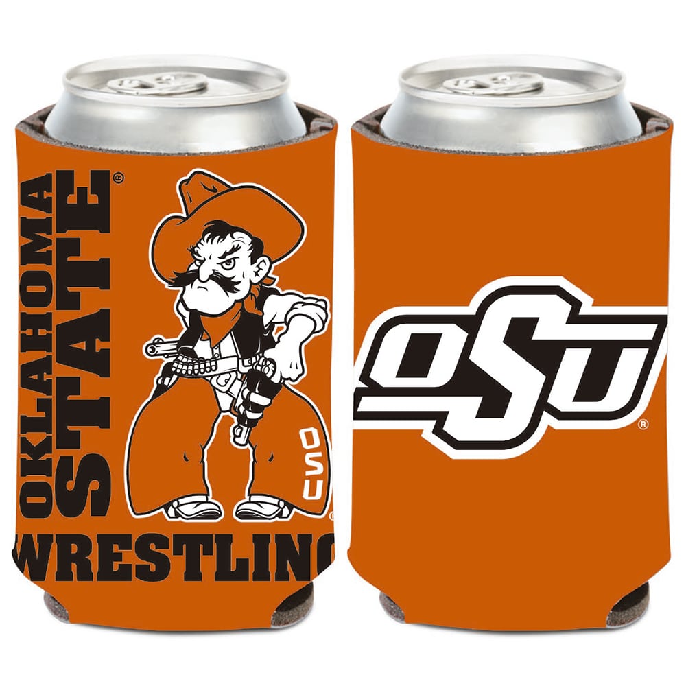 Oklahoma State Cowboys Wrestling 12oz Can Cooler