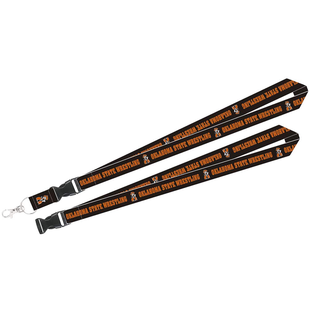 Oklahoma State Cowboys Wrestling Buckle Lanyard