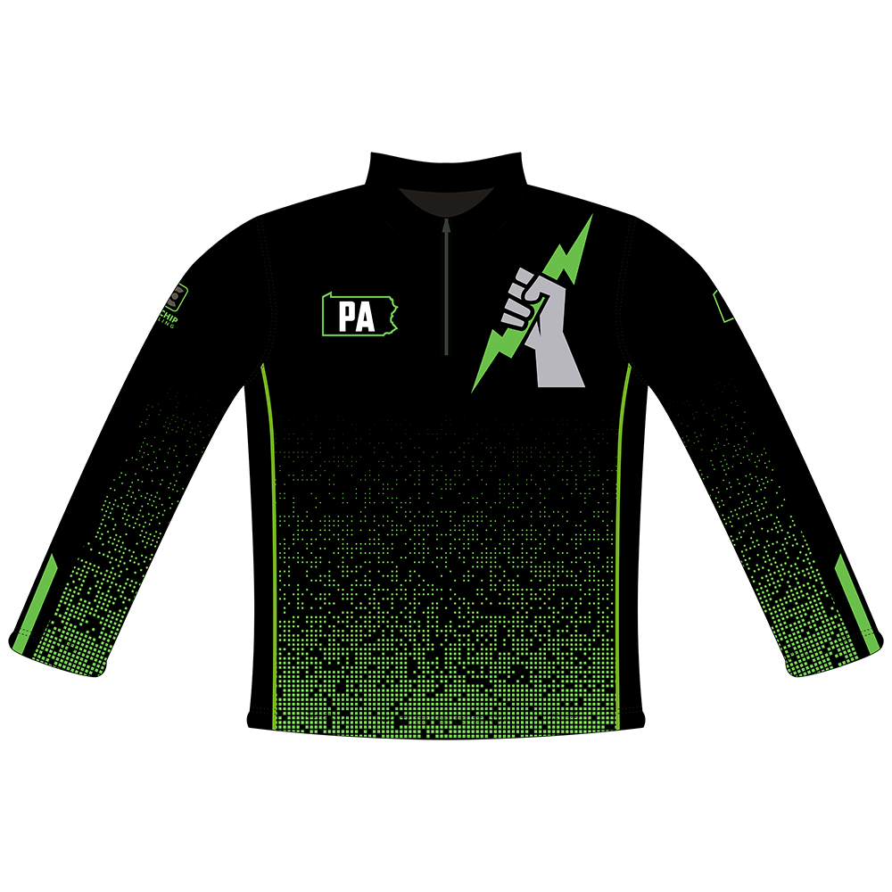 Power Sublimated Quarter Zip Pullover Design