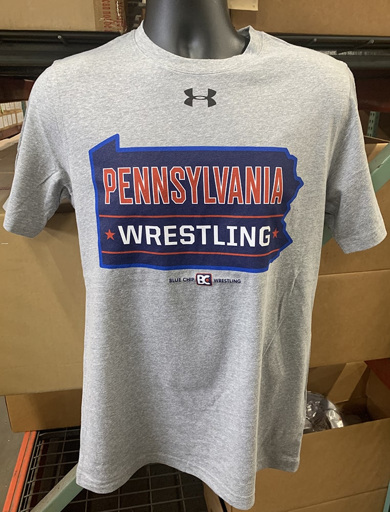 Pennsylvania Wrestling Grey Under Armour Tee