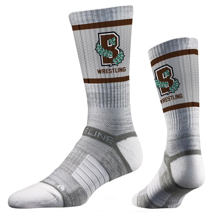 Brown University Bears Wrestling Performance Socks