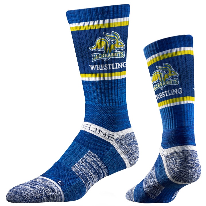 South Dakota State Jackrabbits Wrestling Performance Socks