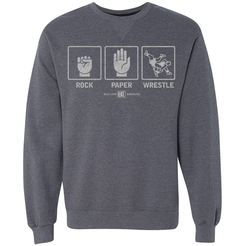 Rock Paper Wrestle Crewneck Sweatshirt