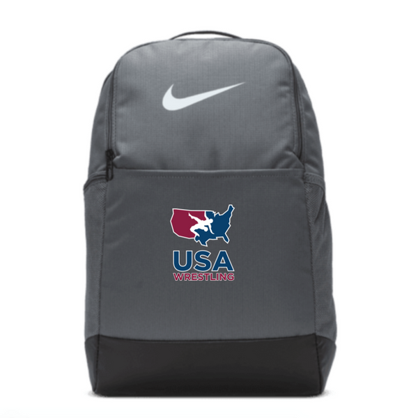 Nike USA Wrestling Brasilia 9.5 Training Backpack (Flint Grey) Nike USA Wrestling Brasilia 9.5 Training Backpack (Flint Grey)