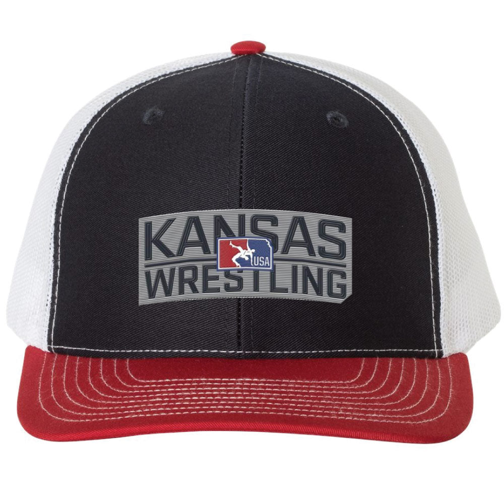 Kansas USA Wrestling Richardson Trucker Hat