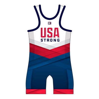 USA Strong Wrestling Singlet - Stars and Stripes