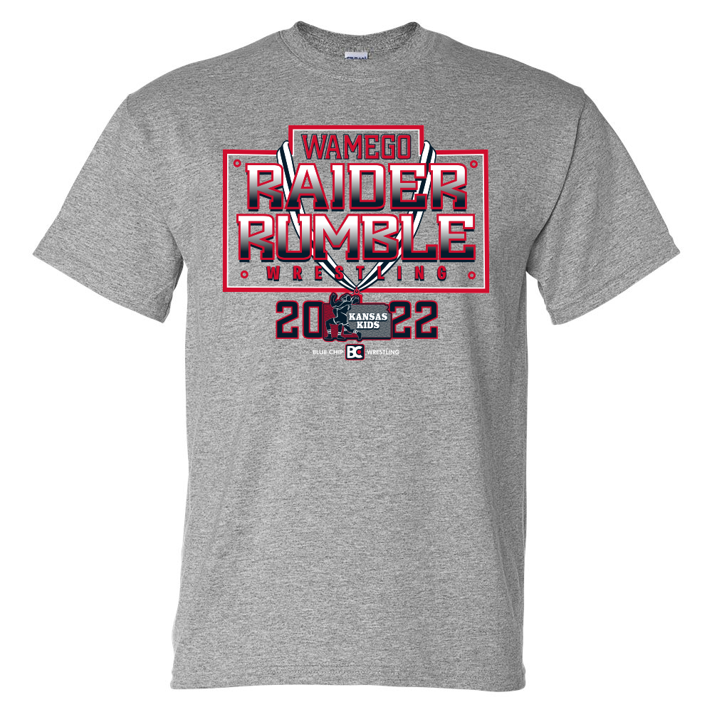 2022 Wamego Raider Rumble Wrestling T-Shirt