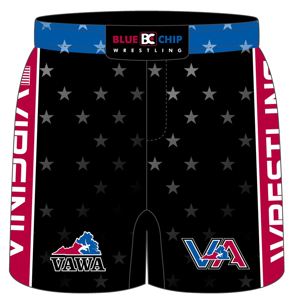 2017 Virginia USA Wrestling Fight Short (Black)