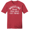 World's Oldest Sport Wrestling T-Shirt (Red)