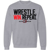 Wrestle Win Repeat Crewneck Sweatshirt