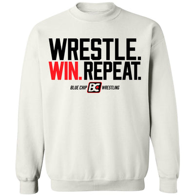 Wrestle Win Repeat Crewneck Sweatshirt