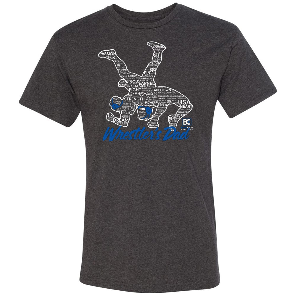 Wrestler's Dad Silhouette Wrestling T-Shirt