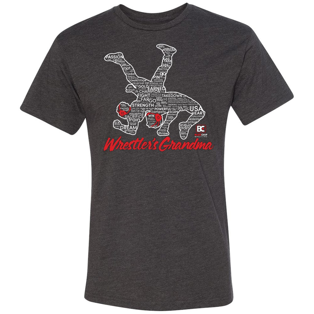 Wrestler's Grandma Silhouette Wrestling T-Shirt