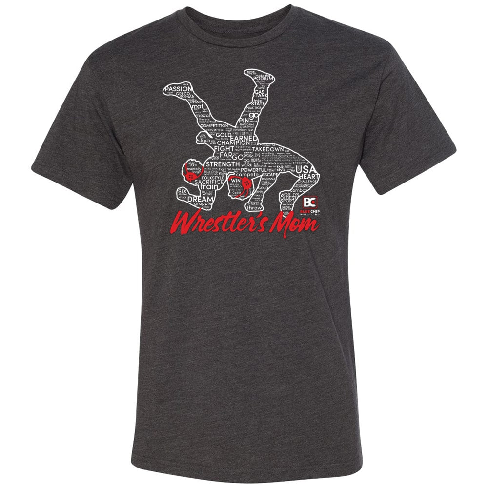 Wrestler's Mom Silhouette Wrestling T-Shirt