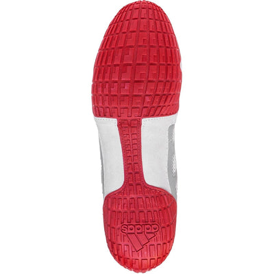 Adidas adiZero Varner Wrestling Shoes (Silver / Red / Red)