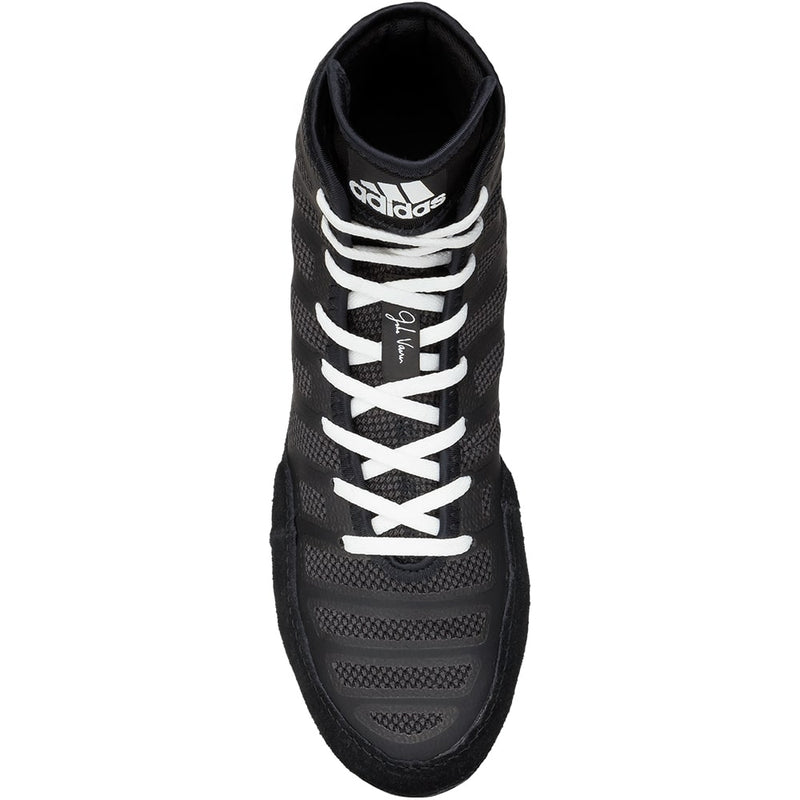 Adidas adiZero Varner Wrestling Shoe - Black / White / Black - Blue Chip Wrestling