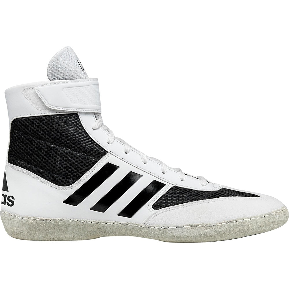 Adidas Combat Speed Wrestling Shoes (White Black) Blue Chip