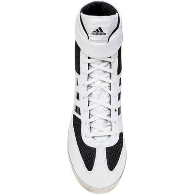 Adidas Combat Speed 5 Wrestling Shoes (White Black) - Blue Chip Wrestling