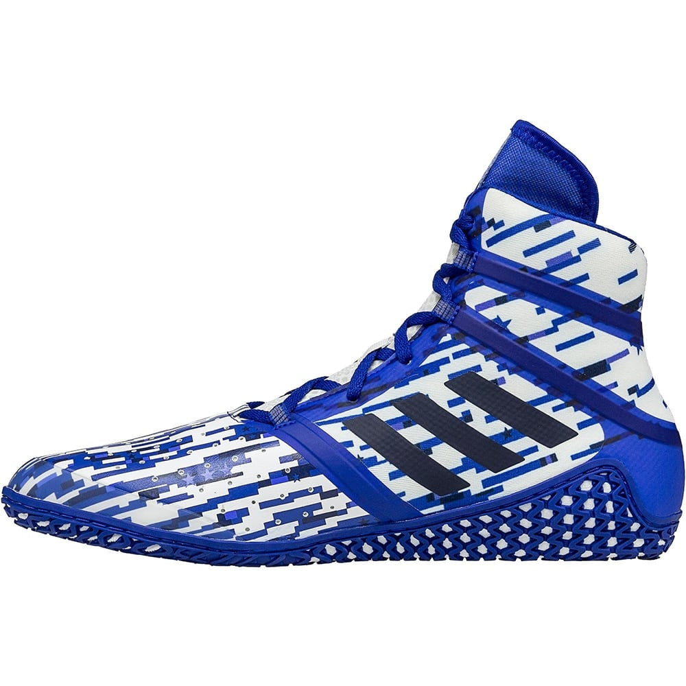Adidas Impact Wrestling Shoes (Royal Digital Print) Blue Chip Wrestling