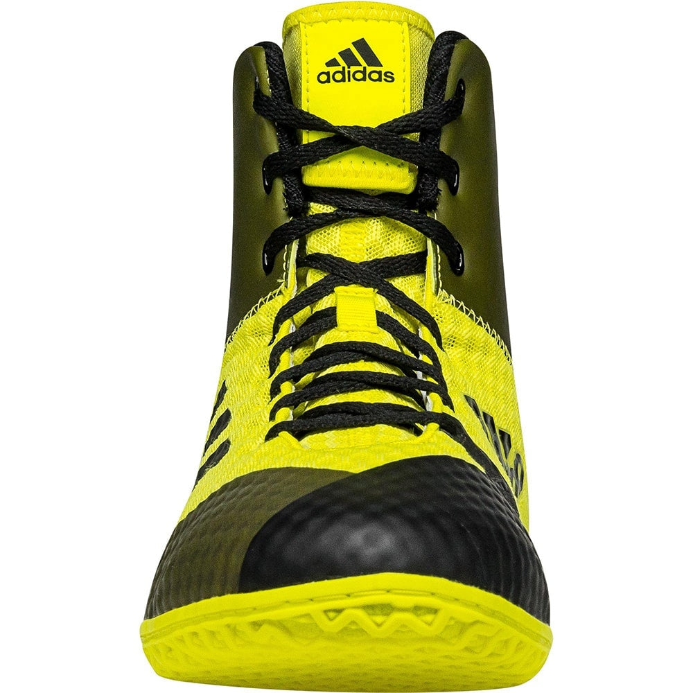Adidas Mat Wizard 4 Wrestling Shoes (Yellow / Black) - Blue Chip
