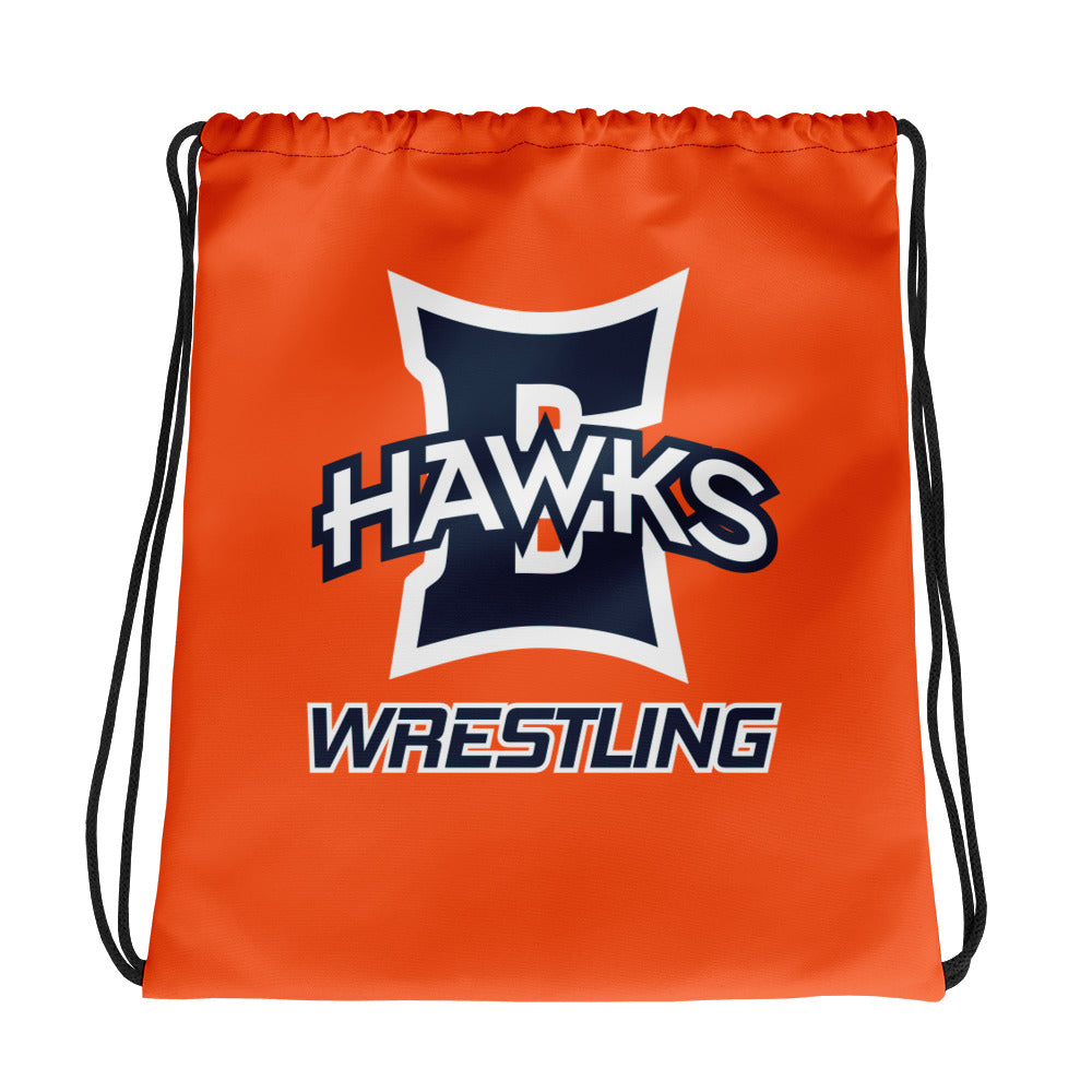 Olathe East HS Wrestling Drawstring bag