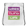 Wrestling Life Getaway Drawstring Bag