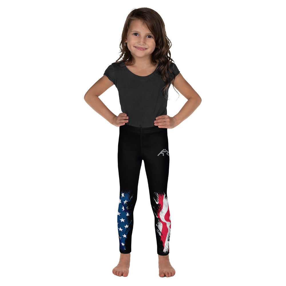 Patriotic Wrestling Kid's Leggings
