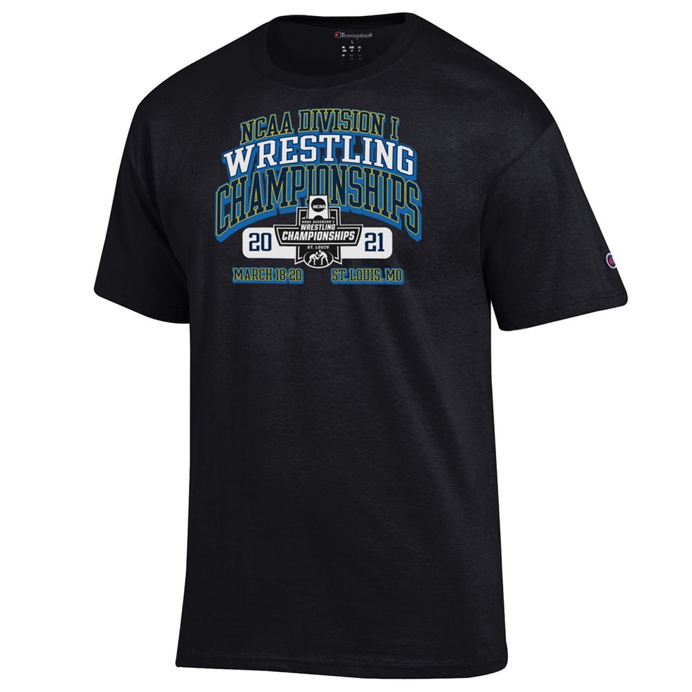 2021 NCAA Wrestling Championship T-Shirt Blue Chip Wrestling