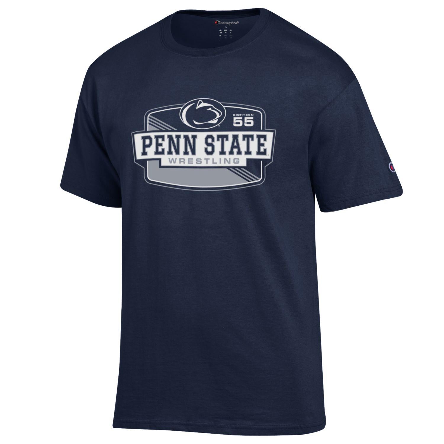 penn state wrestling gear Penn State Nittany Lions Wrestling T-Shirt | Champion Established