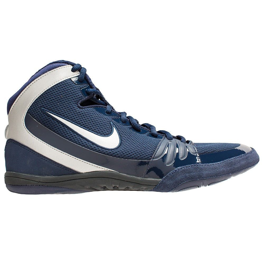 Nike Freek LE Wrestling Shoes (Obisdian Metallic Silver) Blue