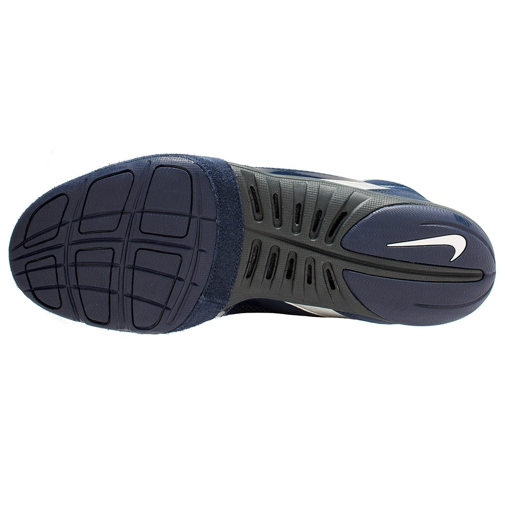 Nike Freek LE Wrestling Shoes (Obisdian / Metallic Silver) Blue Chip