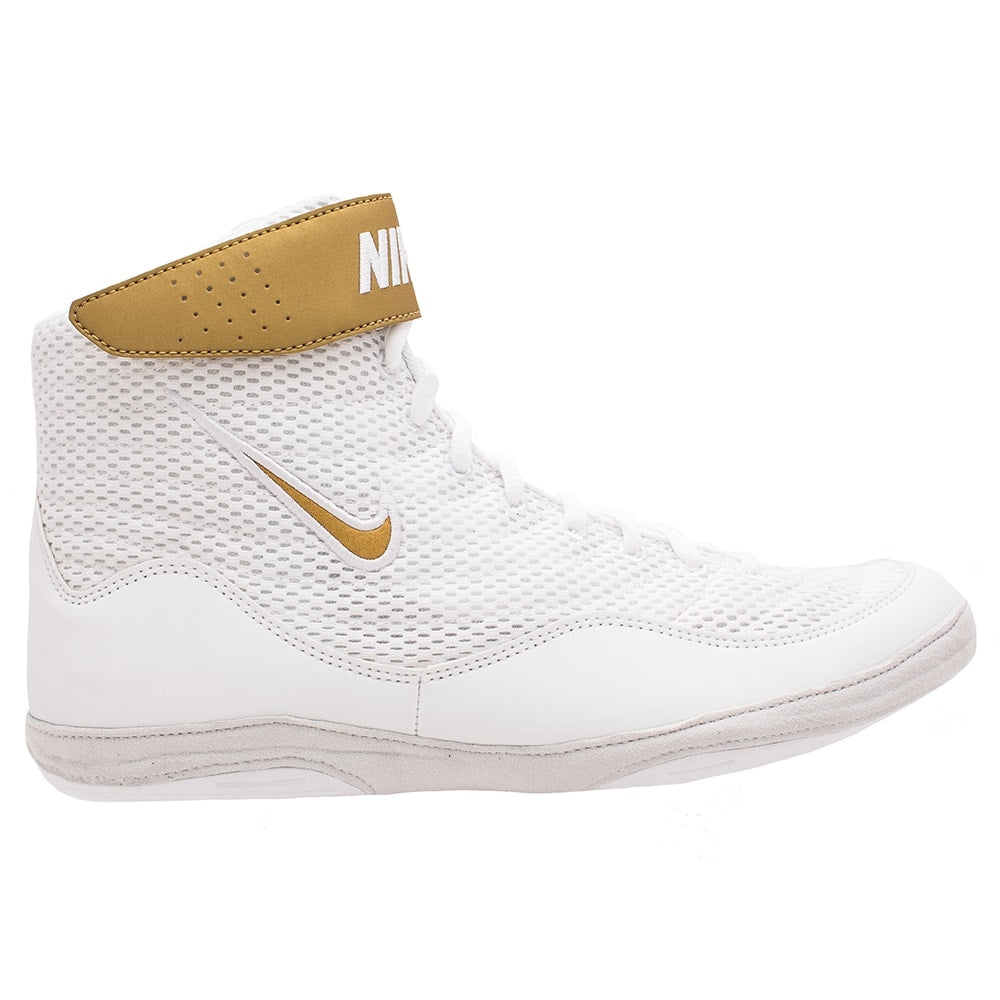 nike white and gold wrestling shoes