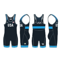USAWR Elite Tour Singlet Navy - Womens