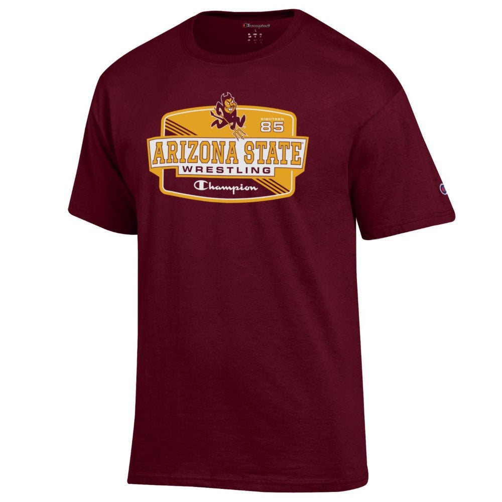 arizona state gear Arizona State Sun Devils Champion Wrestling T-Shirt - Shop Now