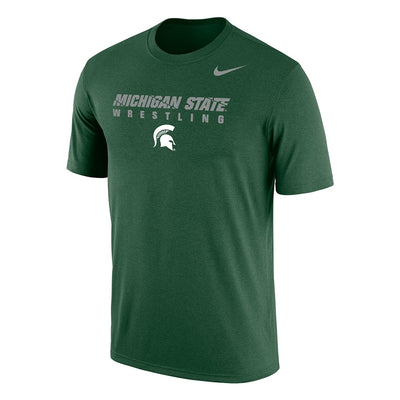 Michigan State Spartans Wrestling Nike Dri-Fit Cotton Tee