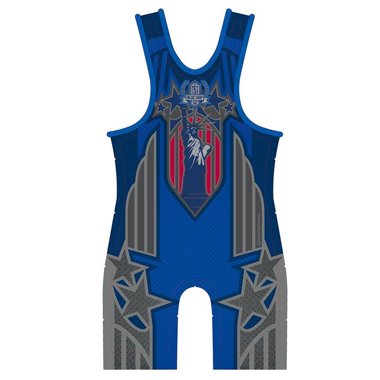 Blue Patriot Wrestling Singlet