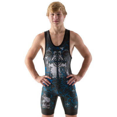 Blue Faith Wrestling Singlet