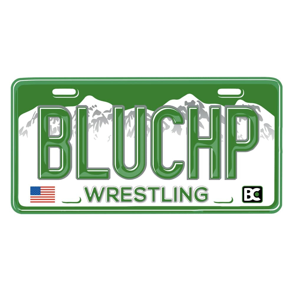 BLUCHP License Plate Die Cut Sticker