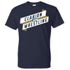 Clarion Golden Eagles Banner Wrestling T-Shirt
