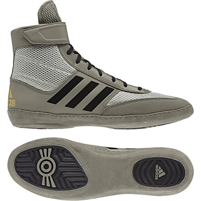 Adidas Combat Speed Wrestling Shoes (Tan Black Silver