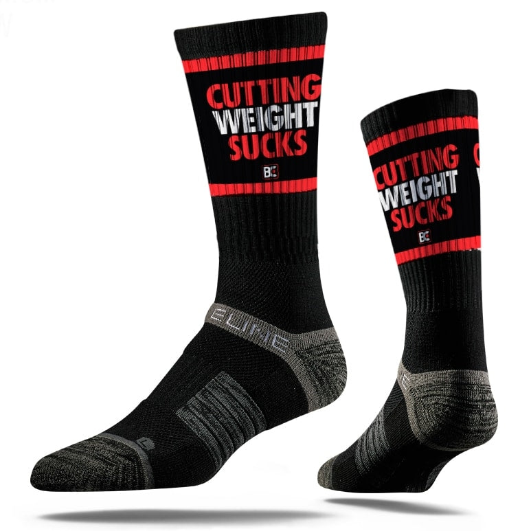 Cutting Weight Sucks Sublimated Performance Wrestling Socks