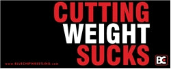 Cutting Weight Sucks Bumper Sticker