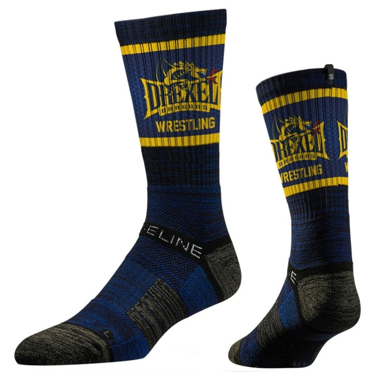 Drexel Dragons Wrestling Performance Socks