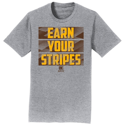 Earn Your Stripes Wrestling T-Shirt (Brown / Gold)