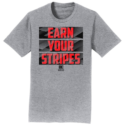Earn Your Stripes Wrestling T-Shirt (Red / Black)