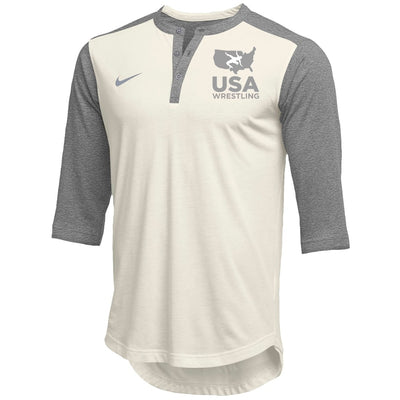Nike USA Wrestling Men's Flux 3 Quarter Henley