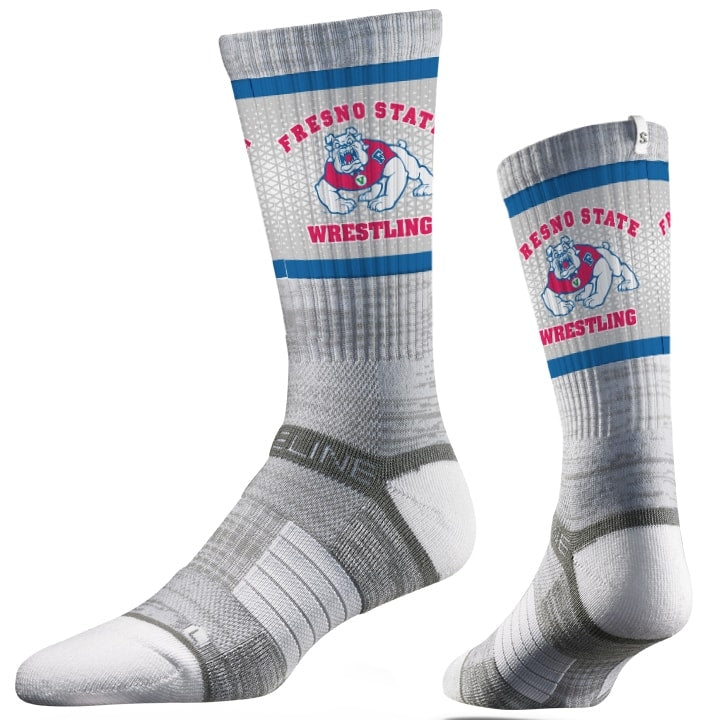 Fresno State Bulldogs Wrestling Performance Socks