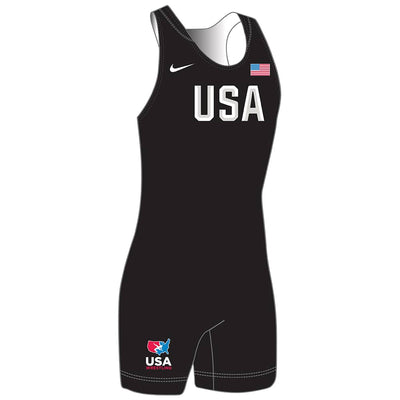Nike USA Wrestling Grappler Singlet (Black)